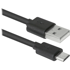 USB кабель Defender USB08-03BH USB2.0 черный, AM-MicroBM, 1м