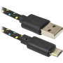 USB кабель Defender USB08-03T USB2.0 AM-MicroBM, 1.0м пакет
