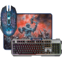 Игровой набор Defender Killing Storm MKP-013L RU, мышь+клавиатура+ковер