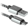 USB кабель Defender USB08-03T PRO USB2.0 Белый, AM-MicroBM, 1m, 2.1A