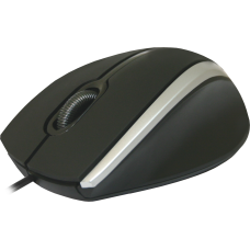 Проводная оптическая мышь Defender MM-340 черный+серый,3 кнопки,1000 dpi