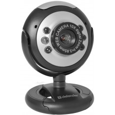 Веб-камера Defender C-110 0.3 МП, подсветка, кнопка фото