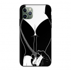 Силиконовый чехол Softmag Case Девушка Арт для iPhone 11 Pro Max