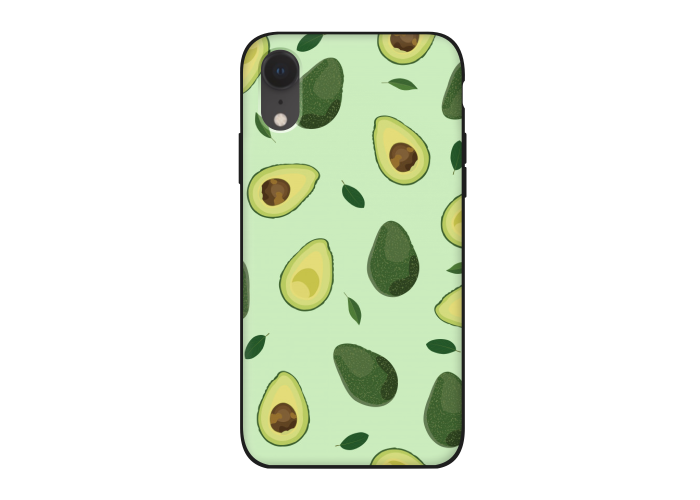 Силиконовый чехол Softmag Case Зеленый авокадо для iPhone Xr