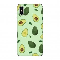 Силиконовый чехол Softmag Case Зеленый авокадо для iPhone X/Xs