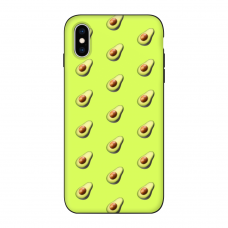 Силиконовый чехол Softmag Case Желтый авокадо для iPhone X/Xs