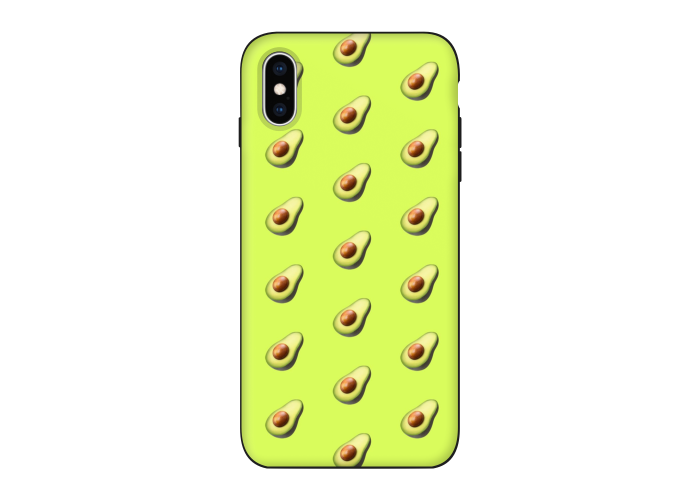 Силиконовый чехол Softmag Case Желтый авокадо для iPhone X/Xs