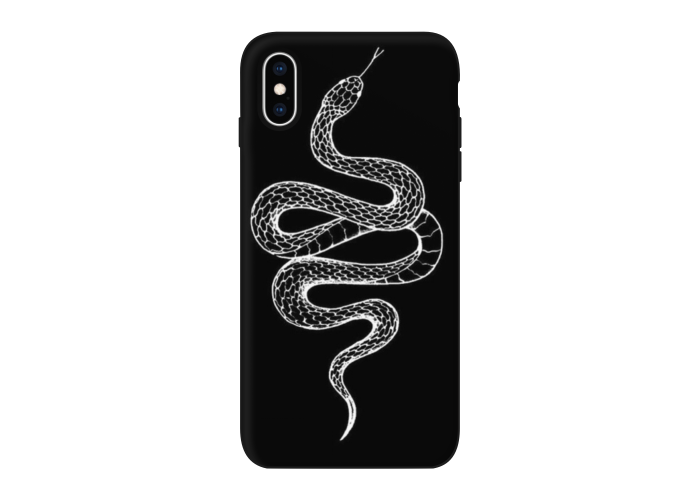 Силиконовый чехол Softmag Case Змея для iPhone X/Xs