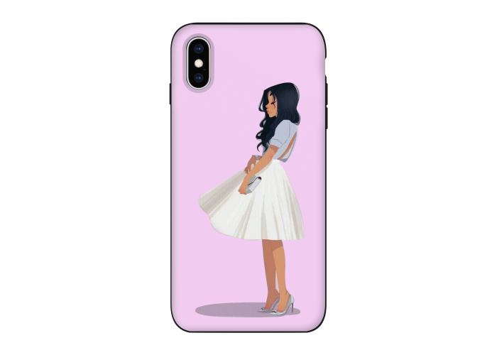 Силиконовый чехол Softmag Case Девушка для iPhone Xs Max