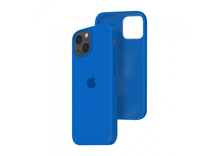 Силиконовый чехол c закрытым низом Apple Silicone Case для iPhone 13 Royal Blue