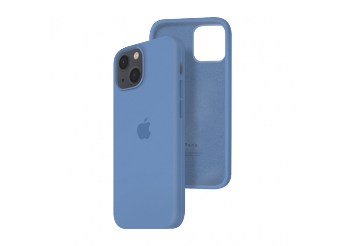 Силиконовый чехол c закрытым низом Apple Silicone Case для iPhone 13 Ocean Blue