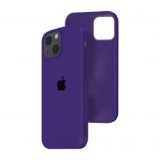 Силиконовый чехол c закрытым низом Apple Silicone Case для iPhone 13 Ultra Violet
