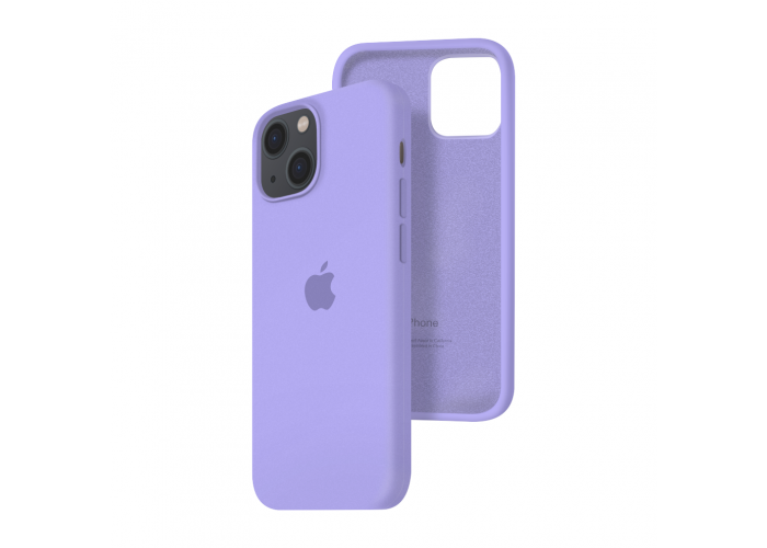Силиконовый чехол c закрытым низом Apple Silicone Case для iPhone 13 Violet