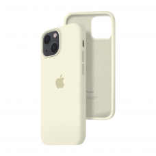 Силиконовый чехол c закрытым низом Apple Silicone Case для iPhone 13 Antique White
