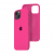 Силиконовый чехол c закрытым низом Apple Silicone Case для iPhone 13 Barbie Pink
