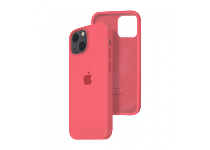 Силиконовый чехол c закрытым низом Apple Silicone Case для iPhone 13 Pink Citrus