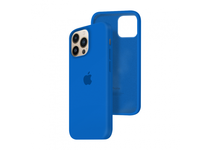 Силиконовый чехол c закрытым низом Apple Silicone Case для iPhone 13 Pro Royal Blue