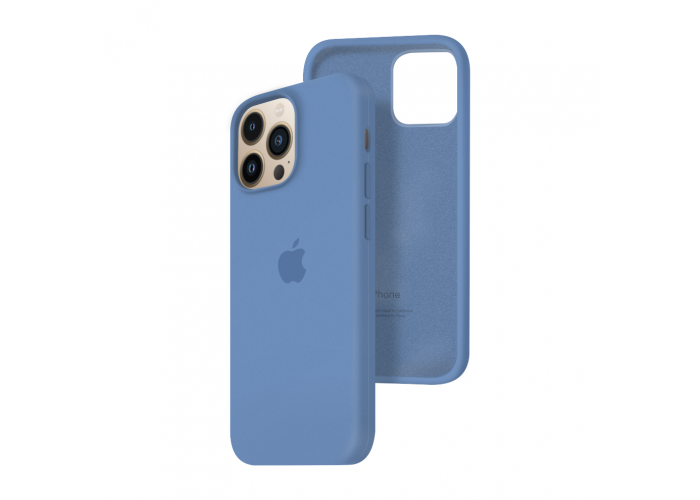 Силиконовый чехол c закрытым низом Apple Silicone Case для iPhone 13 Pro Ocean Blue