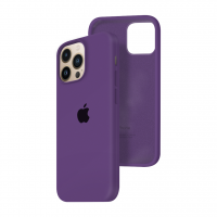 Силиконовый чехол c закрытым низом Apple Silicone Case для iPhone 13 Pro Purple