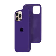 Силиконовый чехол c закрытым низом Apple Silicone Case для iPhone 13 Pro Ultra Violet