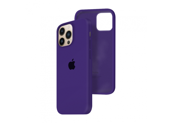Силиконовый чехол c закрытым низом Apple Silicone Case для iPhone 13 Pro Ultra Violet