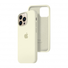 Силиконовый чехол c закрытым низом Apple Silicone Case для iPhone 13 Pro Antique White