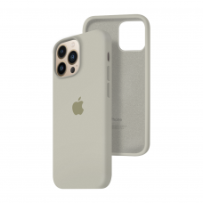 Силиконовый чехол c закрытым низом Apple Silicone Case для iPhone 13 Pro Stone