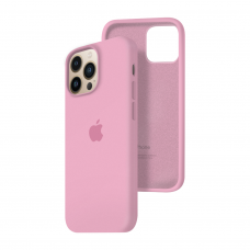 Силиконовый чехол c закрытым низом Apple Silicone Case для iPhone 13 Pro Pink