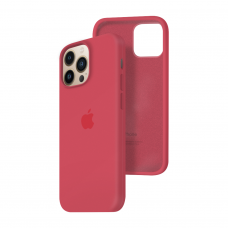 Силиконовый чехол c закрытым низом Apple Silicone Case для iPhone 13 Pro Red Raspberry