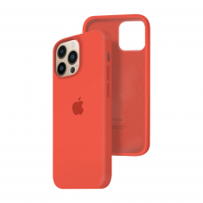 Силиконовый чехол c закрытым низом Apple Silicone Case для iPhone 13 Pro Spicy Orange