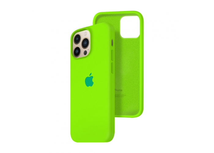 Силиконовый чехол c закрытым низом Apple Silicone Case для iPhone 13 Pro Juicy Green