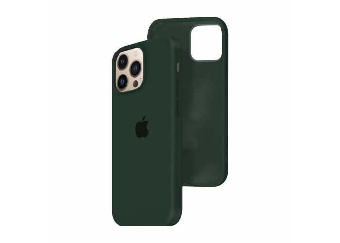 Силиконовый чехол c закрытым низом Apple Silicone Case для iPhone 13 Pro Forest Green