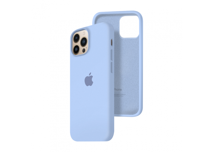 Силиконовый чехол c закрытым низом Apple Silicone Case для iPhone 13 Pro Max Lilac