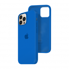 Силиконовый чехол c закрытым низом Apple Silicone Case для iPhone 13 Pro Max Royal Blue