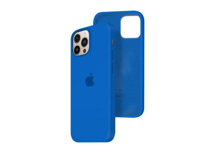 Силиконовый чехол c закрытым низом Apple Silicone Case для iPhone 13 Pro Max Royal Blue