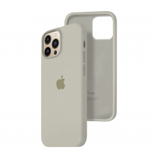 Силиконовый чехол c закрытым низом Apple Silicone Case для iPhone 13 Pro Max Stone