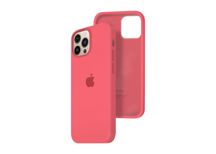 Силиконовый чехол c закрытым низом Apple Silicone Case для iPhone 13 Pro Max Pink Citrus