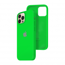 Силиконовый чехол c закрытым низом Apple Silicone Case для iPhone 13 Pro Max Uran Green