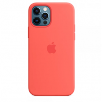 Чехол Silicone Case Full OEM для iPhone 12 PRO Pink Citrus