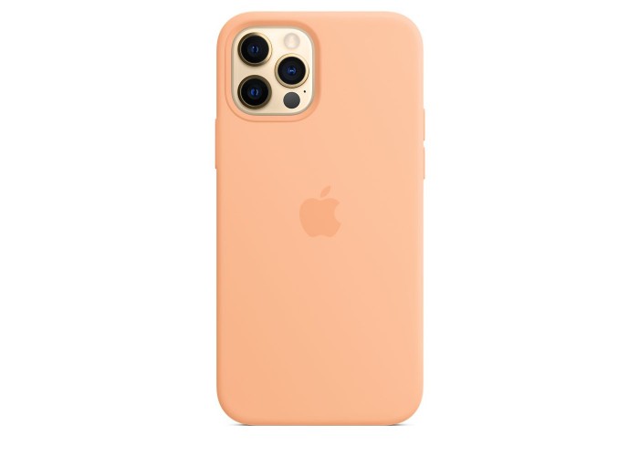 Чехол Silicone Case Full OEM для iPhone 12 PRO Cantaloupe