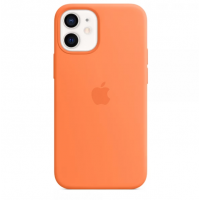 Чехол Silicone Case Full OEM для iPhone 12 MINI Kumquat