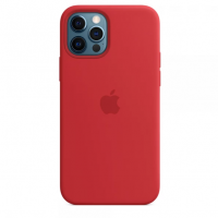 Чехол Silicone Case Full OEM для iPhone 12 PRO MAX Red