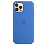 Чехол Silicone Case Full OEM для iPhone 12 PRO MAX Capri Blue
