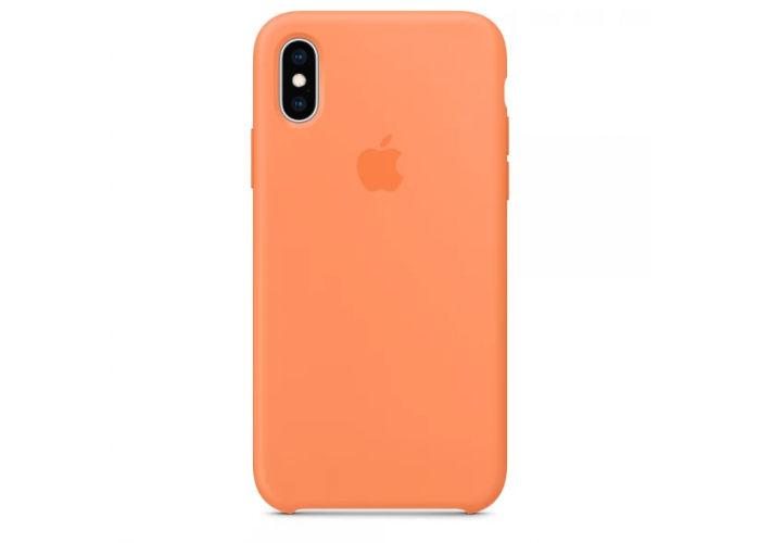 Чехол Silicone Case OEM для iPhone X|XS Papaya