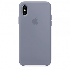 Чехол Silicone Case OEM для iPhone X|XS Lavender Grey