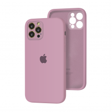 Силиконовый чехол с закрытой камерой Apple Silicone Case для iPhone 12 Pro Max Blue Berry