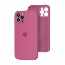 Силиконовый чехол с закрытой камерой Apple Silicone Case для iPhone 12 Pro Max Dragon Fruit