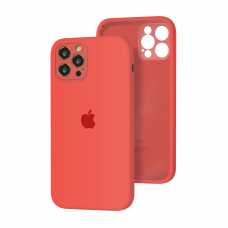 Силиконовый чехол с закрытой камерой Apple Silicone Case для iPhone 12 Pro Max Pink Citrus