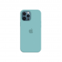 Силиконовый чехол c закрытым низом Apple Silicone Case для iPhone 12 Pro Max Sea Blue