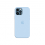 Силиконовый чехол c закрытым низом Apple Silicone Case для iPhone 12 Pro Max Sky Blue